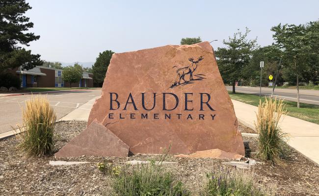 Bauder Elementary Sign