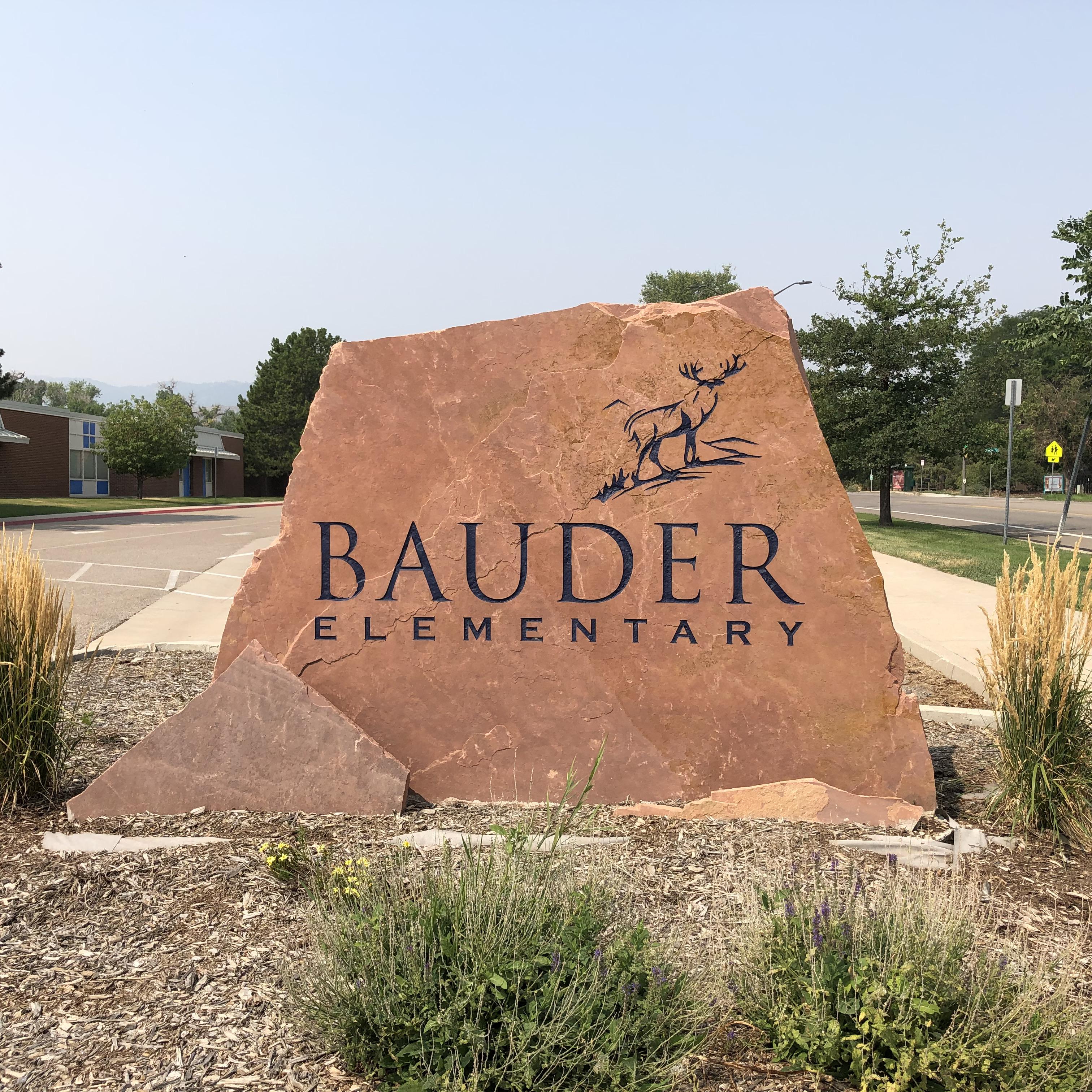 Bauder Elementary Sign